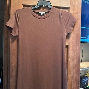 Brown maxi T-shirt dress. Size large